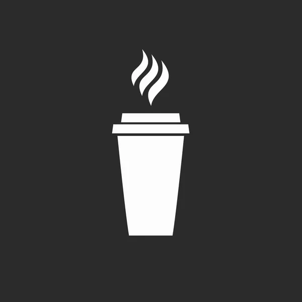 Ikona Kawa Kawiarnia Picia Napojów Restauracji Lunch Menu Cappuccino Latte — Wektor stockowy