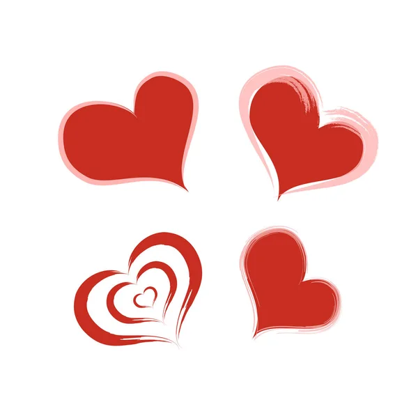 Wektor Ikona Ręcznie Rysowane Ikona Serca Elementów Projektu Ślubu Valentine — Wektor stockowy