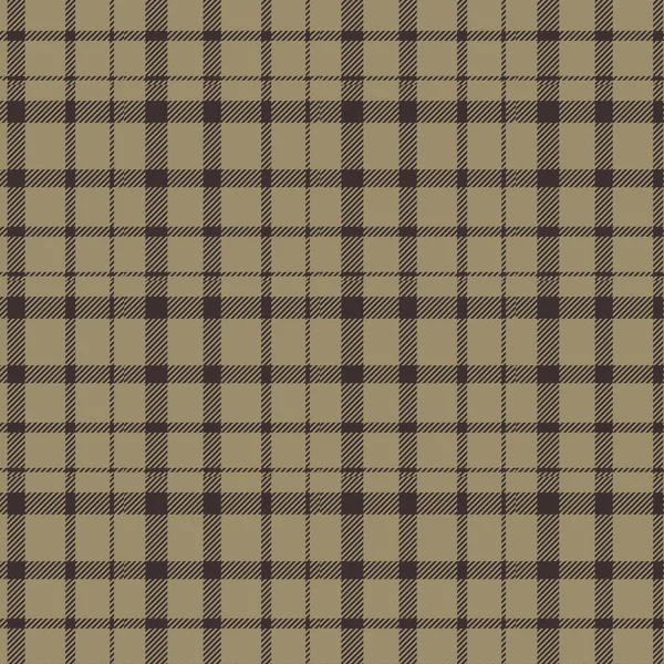 Skotska Pläd Brun Och Svart Tartan Rutigt Skotskt Mönster Tartan — Stock vektor