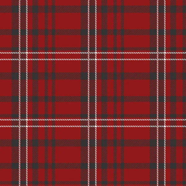 Шотландський Плед Червоний Чорно Білий Тартановим Плед Шотландський Візерунок Тартановим — стоковий вектор
