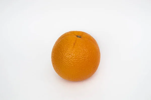 Orange Frais Sur Fond Blanc Photo Horizontale Fruits Tropicaux — Photo