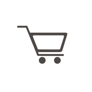 Vektör lineer simge Sepet süpermarkette. Alışveriş Sepeti çizgi Simgesi, düz tasarım en iyi vektör simgesi