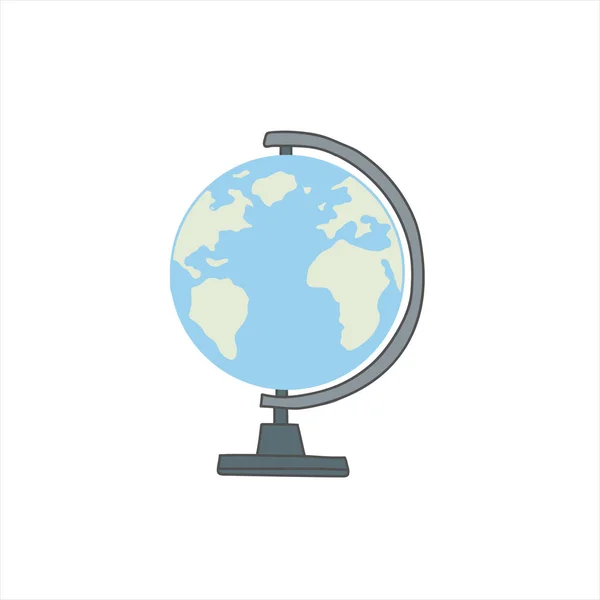 Globe. A symbol of the globe. Color Vector Illustration by hand. — Stock Vector