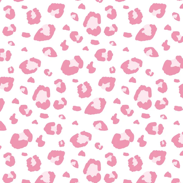 Leopardí Růžový Vzor Vektorový Design Stylu Pop Art — Stockový vektor