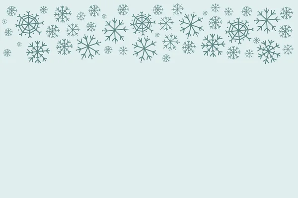 雪の結晶とクリスマスの背景 休日のデザイン ベクターイラスト — ストックベクタ