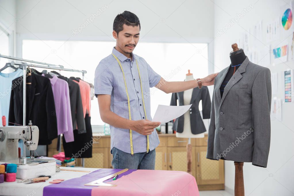 designer working in his workshop