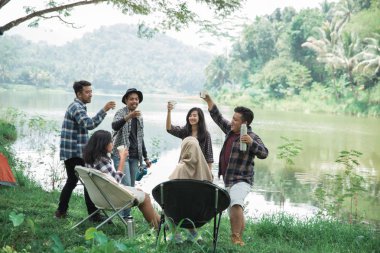 birlikte alkış kamp yaz zevk