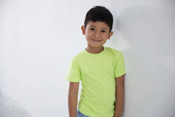 Adorable little boy in studio — Stock Photo, Image