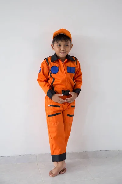 Little boy with astronaut dream — Stock Photo, Image