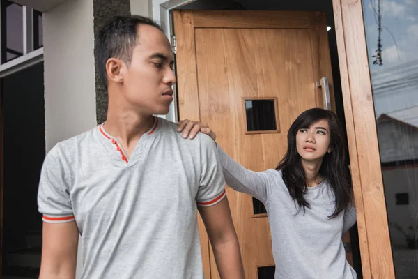 Pasangan yang bertengkar dan putus — Stok Foto