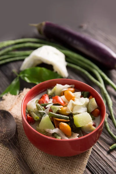 Sayur lodeh cozinha indonésia — Fotografia de Stock