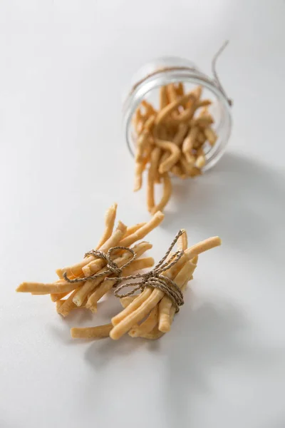 Traditional Indonesian Snack Kue Bawang Garlic Cracker — Stock Photo, Image