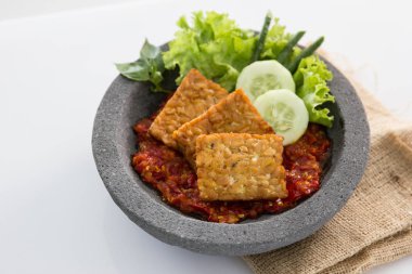 Geleneksel Endonezya mutfak gıda tempe