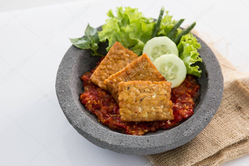 traditional indonesian culinary food tempe