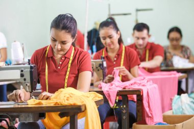 hazır giyim fabrika dikiş Sanayi dikiş m ile Asya işçiler