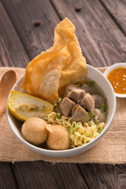 Bakso. Endonezya sığır eti köfte