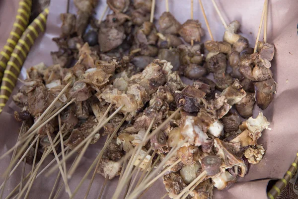 Carne de vaca satay barriga — Fotografia de Stock