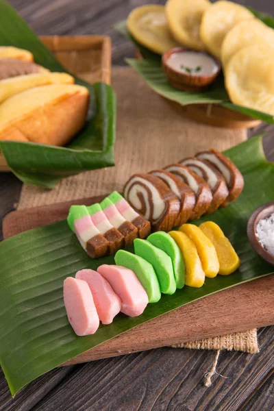 Getuk. Jawajski danie z manioku — Zdjęcie stockowe