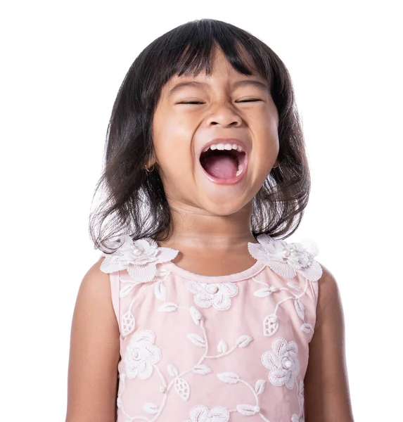 Screaming out loud of young toddler — Stock Photo, Image