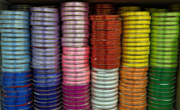 Pilha de fita colorida — Fotografia de Stock