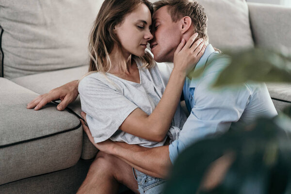 couple in love hug each other