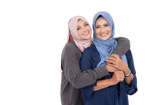 Muslim mor och dotter isolerade — Stockfoto