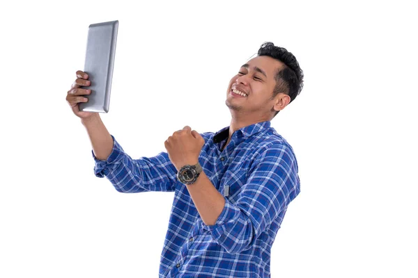 Asiático joven hombre feliz — Foto de Stock