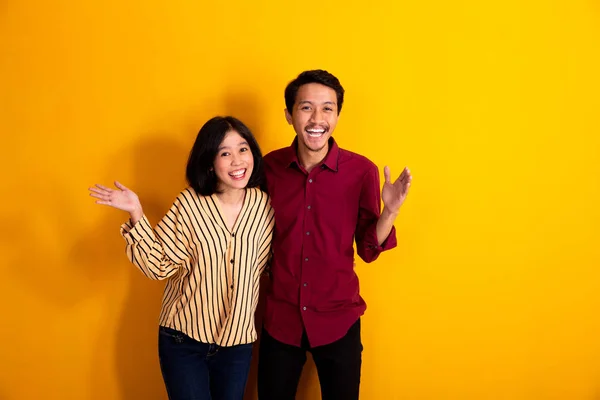 Spirit of young asian couple — Stock Photo, Image