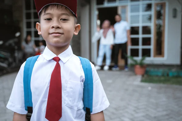 Islandese studente elementare andare a scuola — Foto Stock