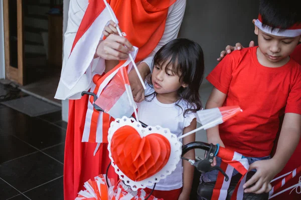 Sepeda. kemerdekaan hari indonesia — Stok Foto