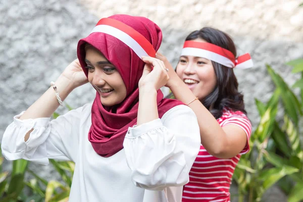 Szykując się do Indonezji Dzień Niepodległości — Zdjęcie stockowe