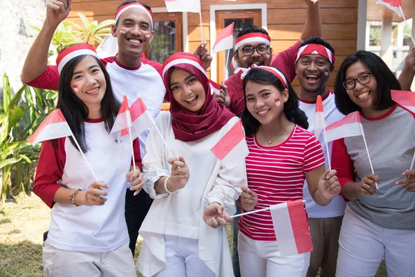 Indonesische mensen vieren dag van de onafhankelijkheid — Stockfoto