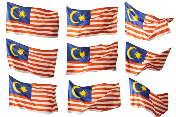 Indonéská vlajka pod modrým nebem — Stock fotografie