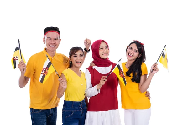 Brunei válogatott támogatója — Stock Fotó