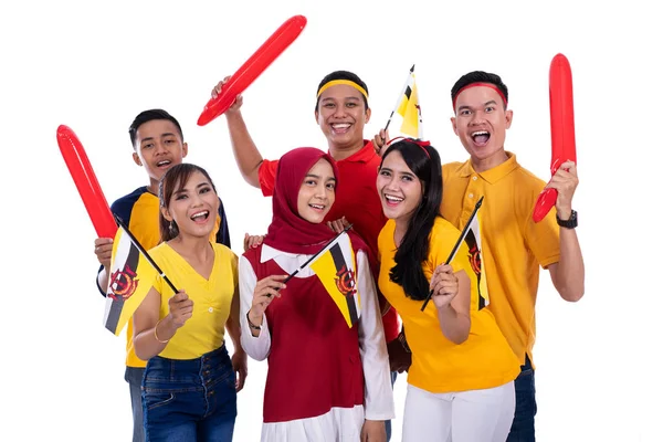 Torcedor da seleção nacional de brunei — Fotografia de Stock