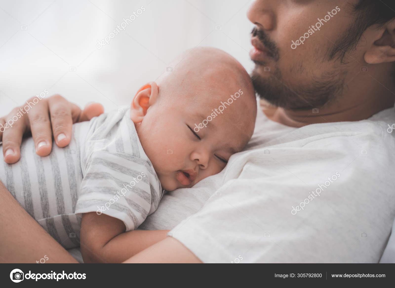 cute baby boy sleeping
