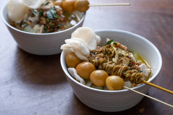 Indonesian food of bubur ayam — Stock Photo, Image