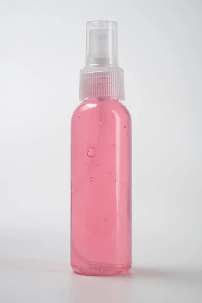 Garrafa de plástico mão desinfetante produto mockup — Fotografia de Stock
