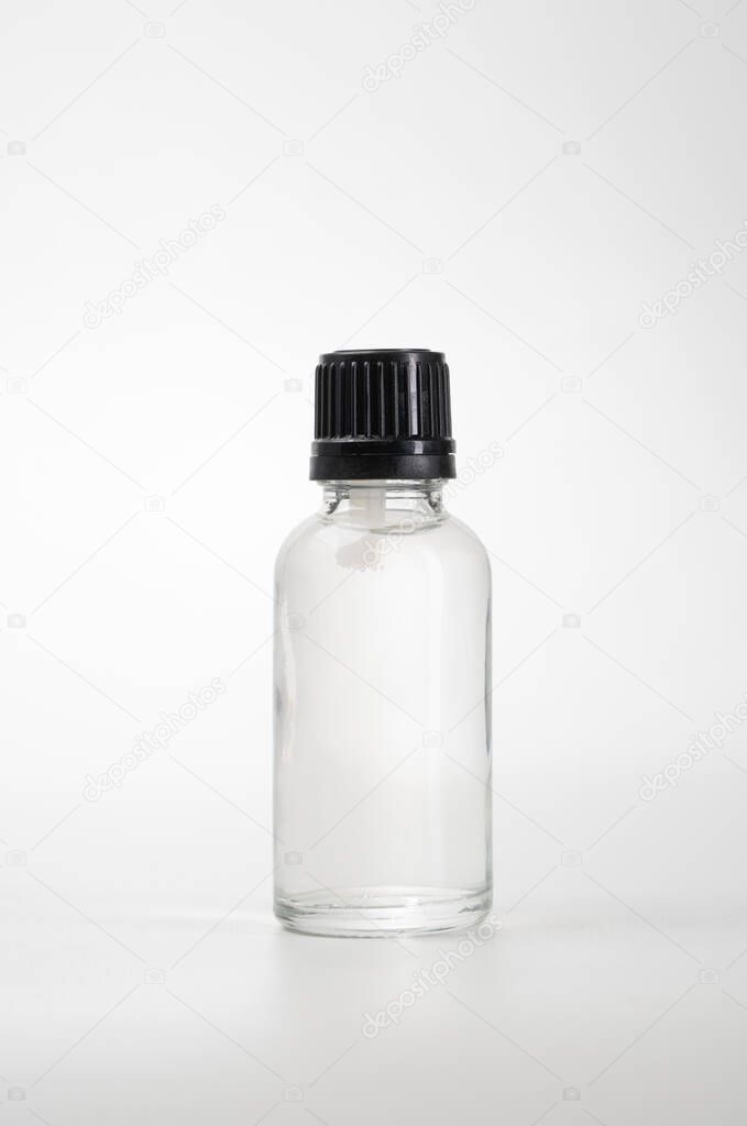 essential oil bottle. Mock up bottle cosmetic
