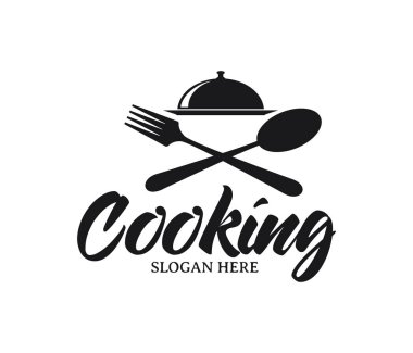 Restoran Cafe bistro yemek Şef vektör logo tasarım şablonu