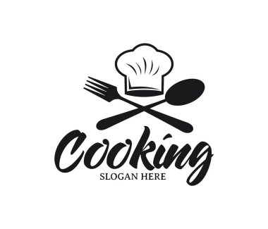 Restoran Cafe bistro yemek Şef vektör logo tasarım şablonu