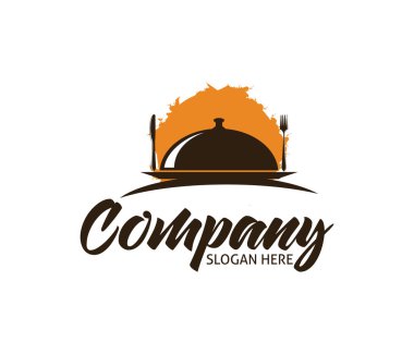 Restoran Cafe bistro yemek Şef vektör logo tasarım şablonu