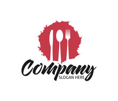 Restoran Cafe bistro yemek Şef vektör logo tasarım şablonu