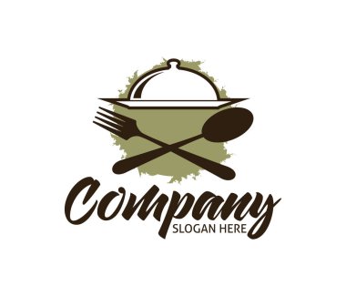 Restoran Cafe bistro yemek Şef vektör logo tasarım şablonu