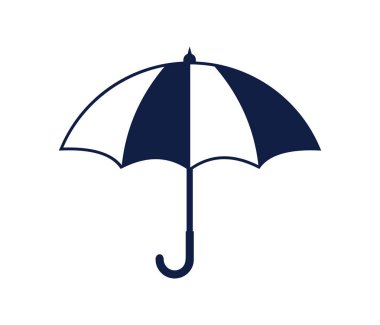şemsiye illüstrasyon koruma vektör logo tasarım şablonu