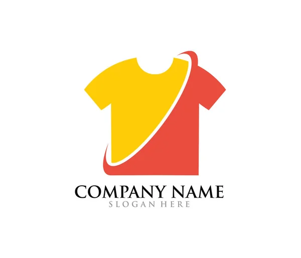 Shirt Kleding Mode Vector Logo Ontwerpsjabloon — Stockvector