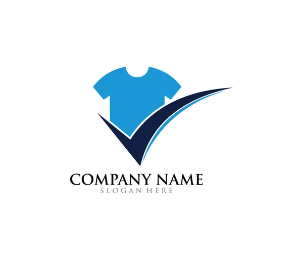 Shirt Kläder Mode Vektor Logo Designmall — Stock vektor