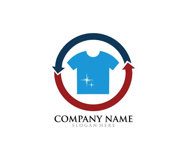 Shirt Vestuário Moda Vetor Logotipo Design Modelo —  Vetores de Stock