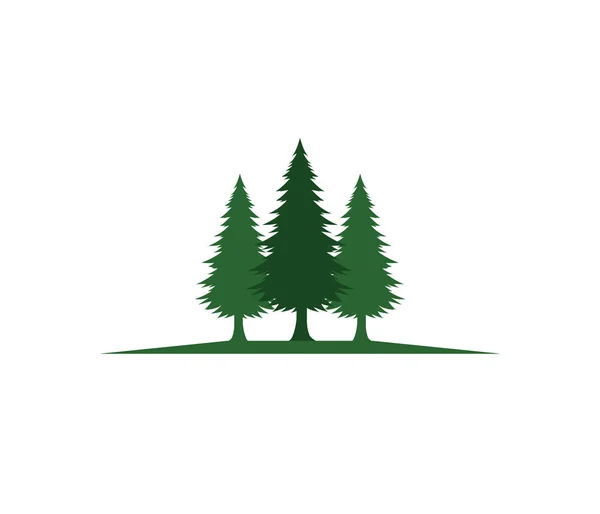 松树酒店度假村森林公园矢量徽标设计模板 — 图库矢量图片