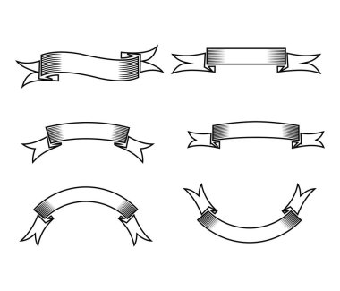 boş şerit afiş vektör tasarım şablonu